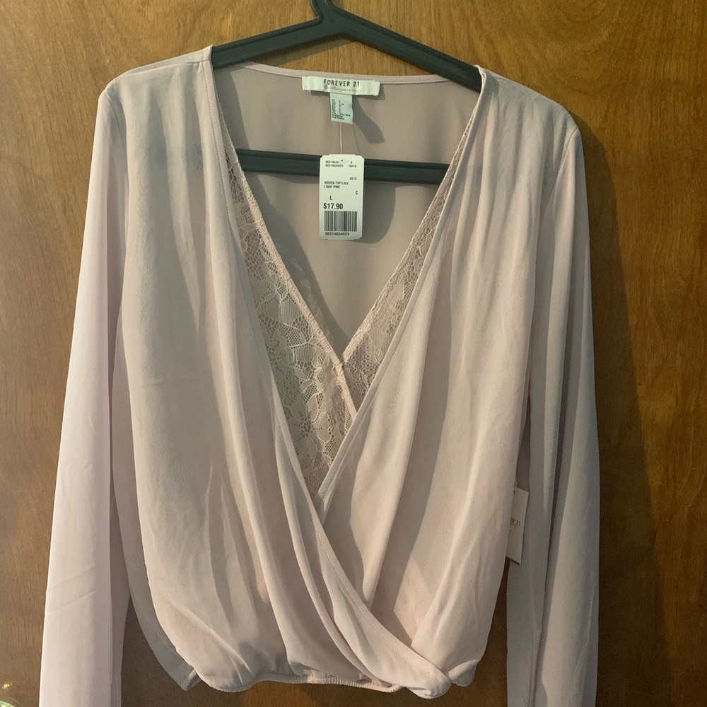 Blush pink blouse
